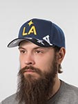 Бейсболка MITCHELL NESS арт. HP10363-LAGNAVY Los Angeles Galaxy MLS (темно-синий / черный)